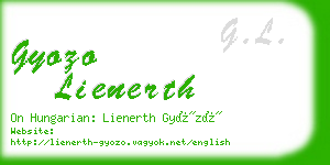 gyozo lienerth business card